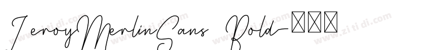 LeroyMerlinSans Bold字体转换